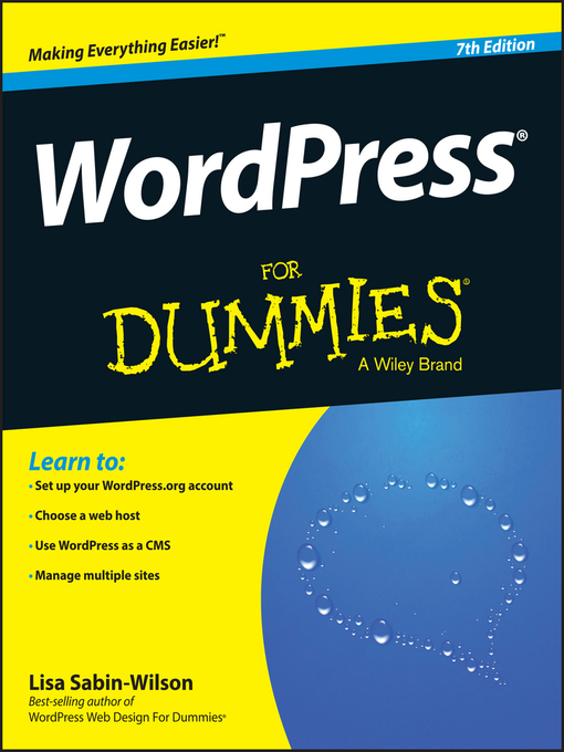 Title details for WordPress for Dummies by Lisa Sabin-Wilson - Available